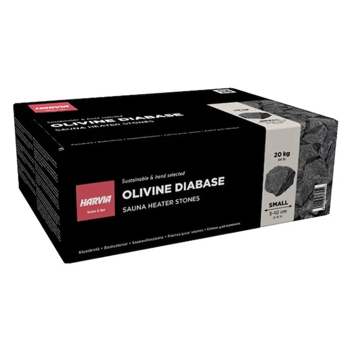 Sauna Heater Stones HARVIA Olivine Diabase 5-10 cm 20 kg